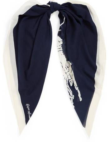 polo pony cotton scarf