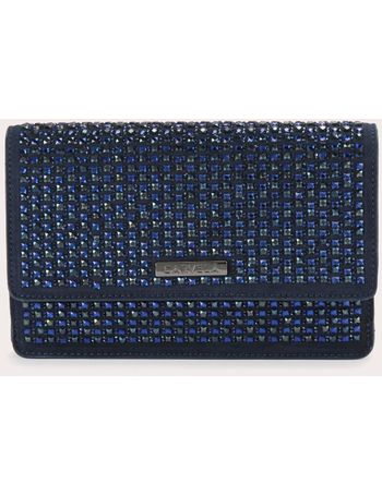 Carvela navy clutch discount bag