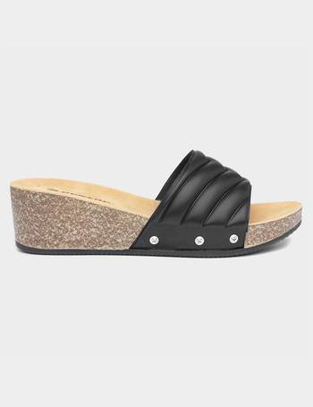 Shop Dunlop Women's Black Sandals up to 30% Off