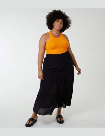 New look black maxi skirt cheap