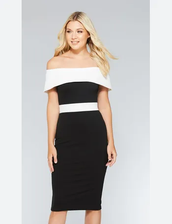 quiz black and white dress