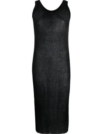 FARFETCH pinko Women's Black Midi Dresses