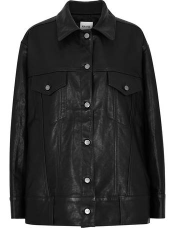 Khaite Ziggy Studded Oversized Leather Bomber Jacket