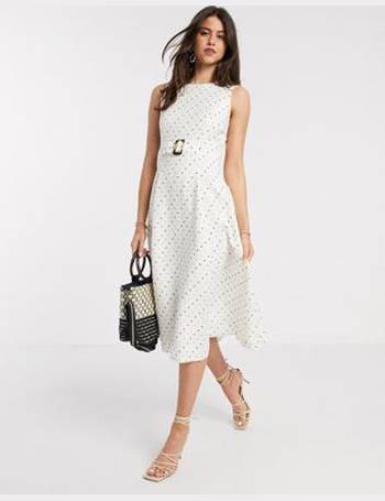 ted baker mariani spot dress ivory