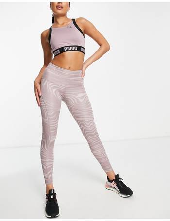 Puma Studio Yogini luxe high waisted leggings with mesh insert in