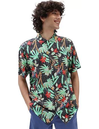 vans floral shirt mens