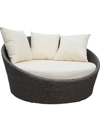 charles bentley large rattan day bed