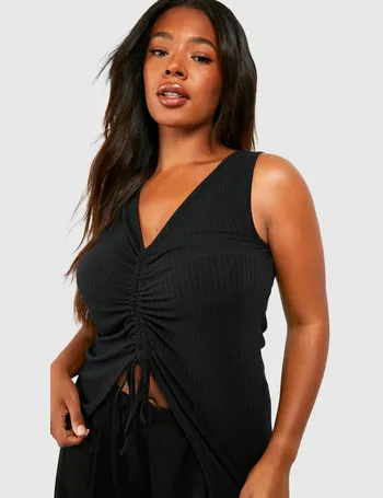 Shop boohoo Plus Size Longline Tops up to 80% Off