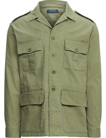 ralph lauren chino overshirt green