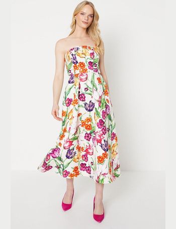 Oasis bloom chiffon high neck midi best sale