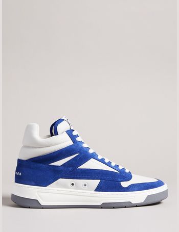 lhenstr textile and suede trainers