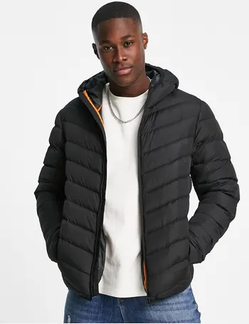 brave soul puffer jacket black