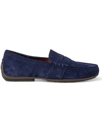 ralph lauren blue suede loafers