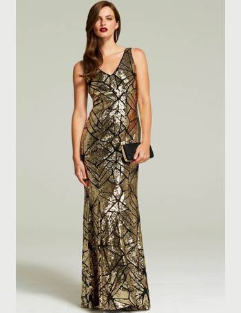 Hotsquash gold sequin outlet dress