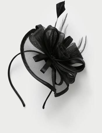 black fascinator debenhams