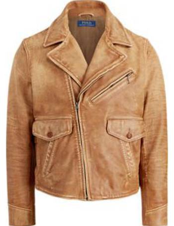 ralph lauren mens leather jacket