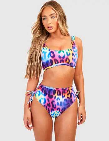 Shop boohoo Women's Leopard Print Bikini up to 90% Off