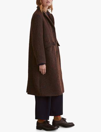 Toast Dogtooth Wool Coat 53 Off, Toast Cotton Twill Trench Coat Ochre Green