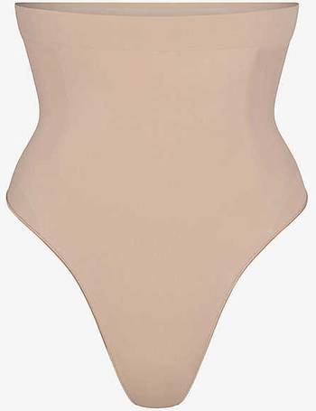 Skims Smoothing Scoop Neck Stretch Woven Thong Body