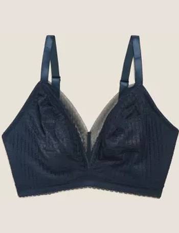 Cotton & Lace Non-Wired Full Cup Bralette