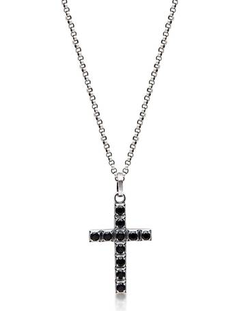 Pearl Necklace with Silver Cross – Nialaya