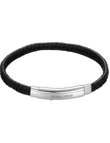 Police Men's Hardware Leather Bracelet PEAGB2214923