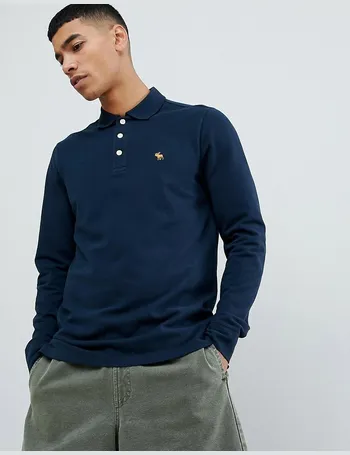 abercrombie polo long sleeve