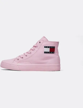 tommy hilfiger pink high tops