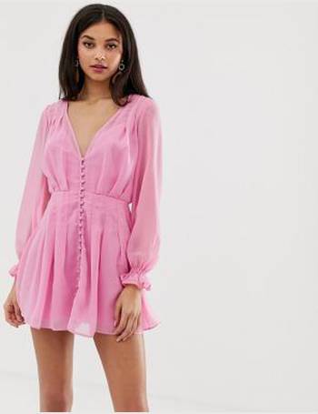 Finders keepers bella store button down mini dress