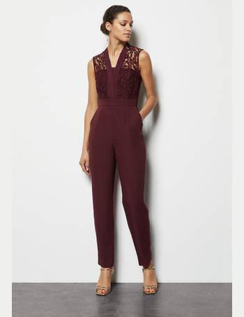 karen millen cinched waist jumpsuit