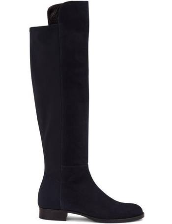 hobbs black suede knee high boots