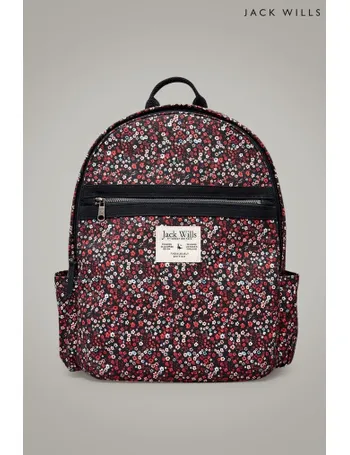 jack wills floral backpack