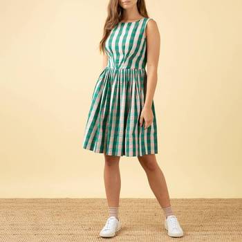 Abigail Lapis Cotton Dobby Dress Long – Emily and Fin