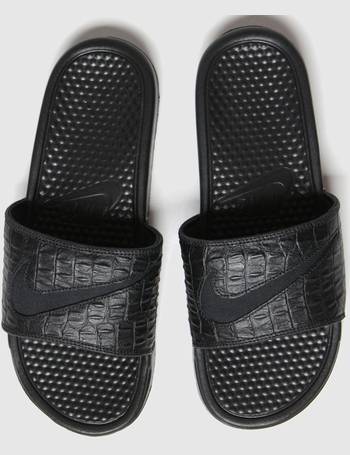 nike black sliders