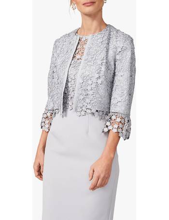 phase eight ellise lace jacket duck egg