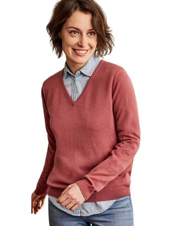 WoolOvers Pure Cashmere V Neck Sweater