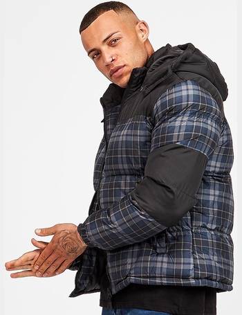 Brave soul heaven outlet padded jacket in check