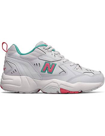 chunky white new balance trainers