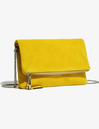 yellow clutch bag new look