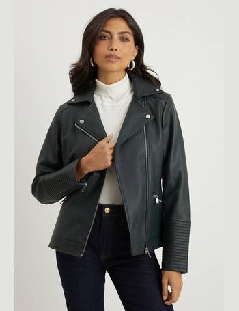 Wallis black clearance faux leather jacket