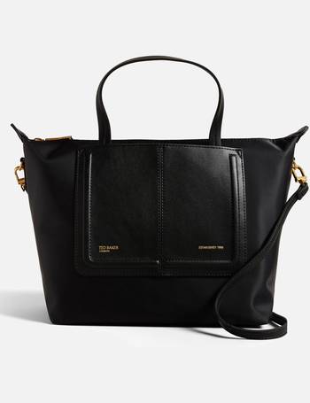 Ted baker jackki 2025 black leather shopper bag