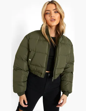 lucy cropped hooded puffer