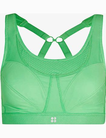 Power Medium Support Sports Bra- radiategreen