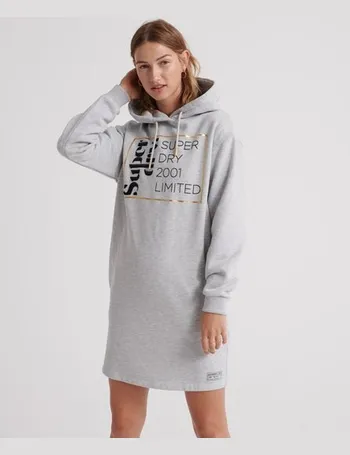 superdry long hoodie dress