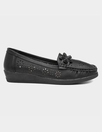 shoe zone ladies loafers