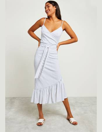 Womens F&F White Wow Pleated Dress - White, Compare