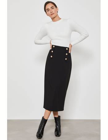 mint velvet denim skirt