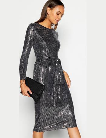 Principles black sequin clearance dress