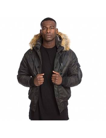 4bidden precision fur hood parka jacket