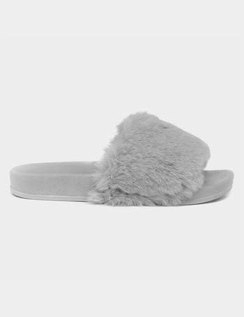 Shoe zone fluffy discount sliders